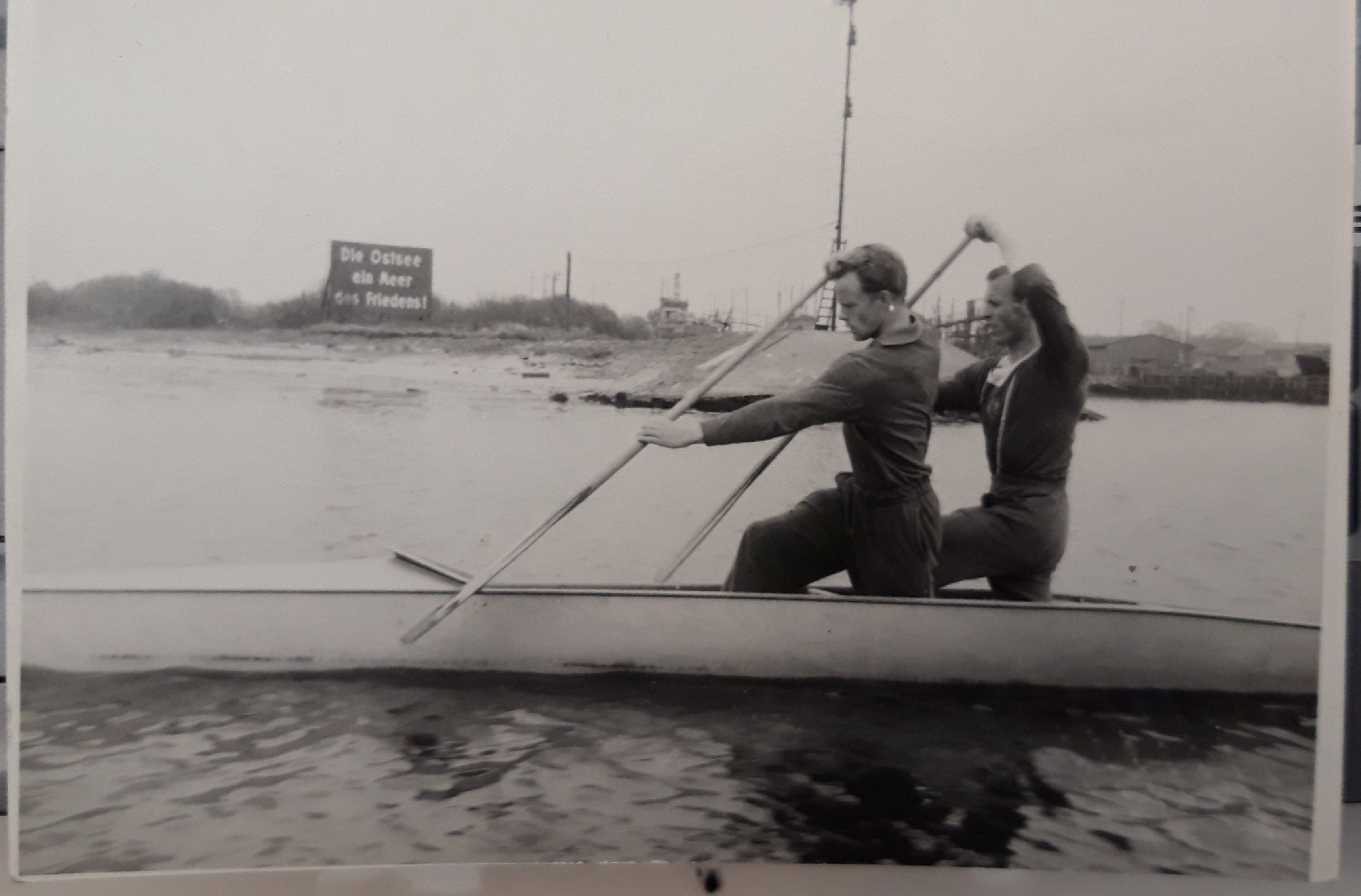 Mehlberg/Ullrich beim Training auf der Unterwarnow